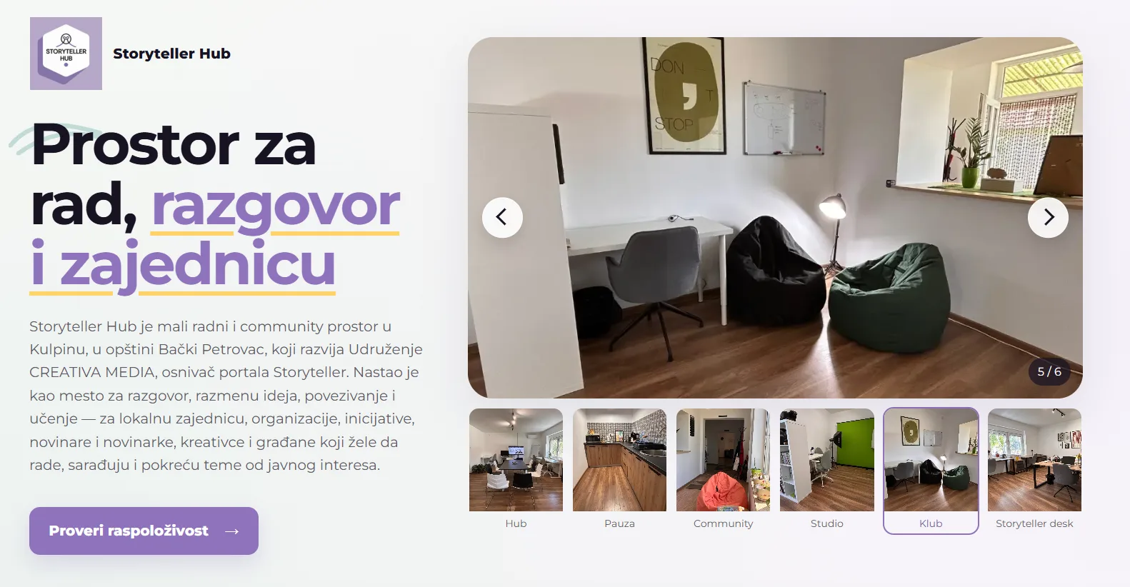 Screenshot of CREM HUB